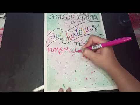 Lettering em Aquarela
