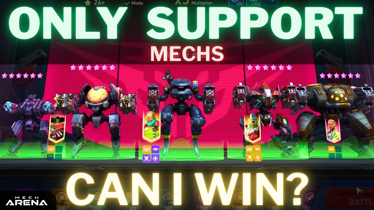 Will I Cook or Get Cooked With SUPPORT Mechs Only? | Hangar Showdown | Mech Arena