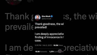 Elon Musk Responding To Winning The 420 Tesla Trial