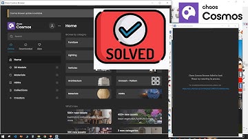 Vray Chaos Cosmos Browser not working !! | 100 % Solution