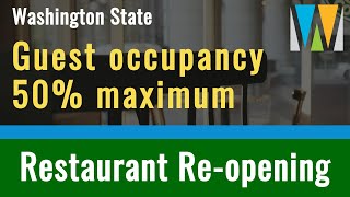 Guest occupancy must be 50% of maximum building or lower as determined
by the fire code. outdoor seating is permitted but also at capac...