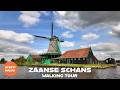 Windmill Village near Amsterdam - Zaanse Schans Walking Tour 4K