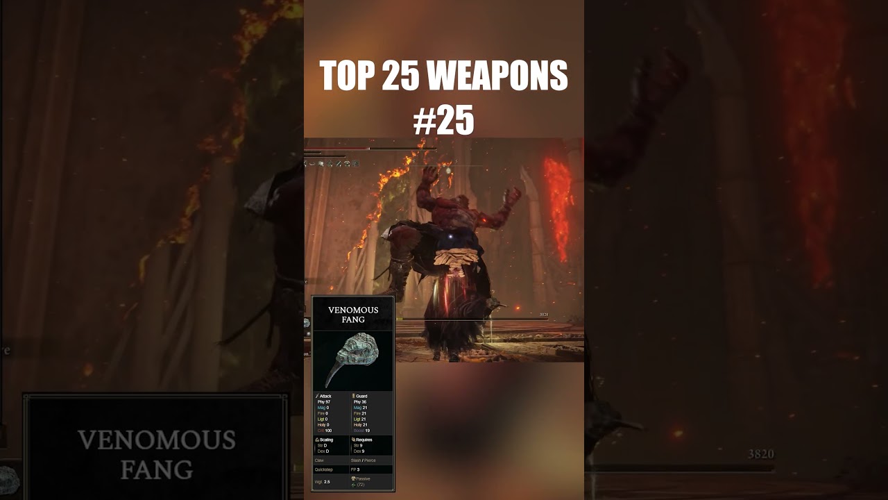 Top 25 Weapons. 25 Venomous Fang 
