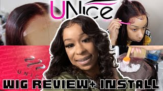 How to do a Glueless Wig Install for Beginners (Quick\&Easy) + Unice Hair Review| 5x5 HD Lace Closure