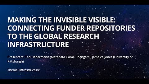 Making the Invisible Visible: Connecting Funder Repositories to the Global Research Infrastructure