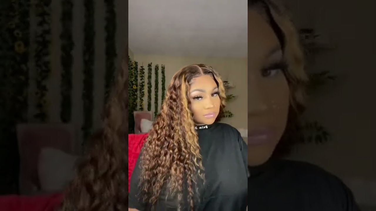 Honey Blonde Highlight Wig Installed  ft Allove Hair