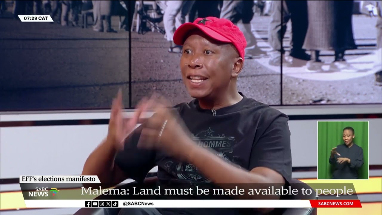 2024 Elections  EFF leader Julius Malema on land the economy opening Africas borders