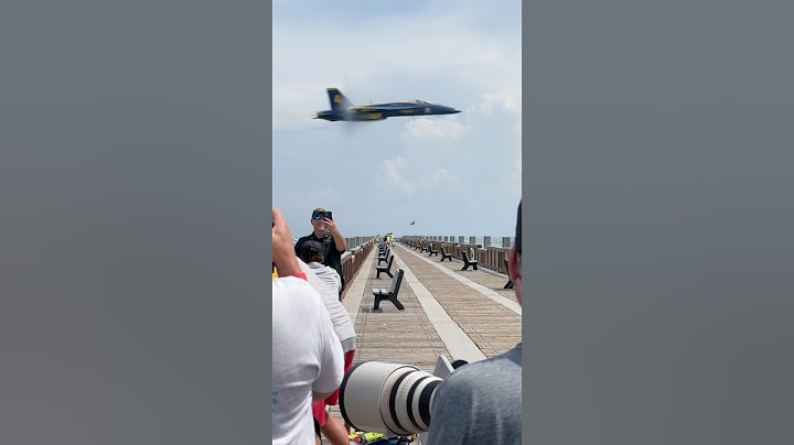 Dont Blink! Blue Angels 700mph sneak pass over Pensacola Beach pier! #shorts