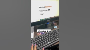 Ms word tips #computer #perfectacademy #technology #smartprinter #motivation #smartphone #pokhara