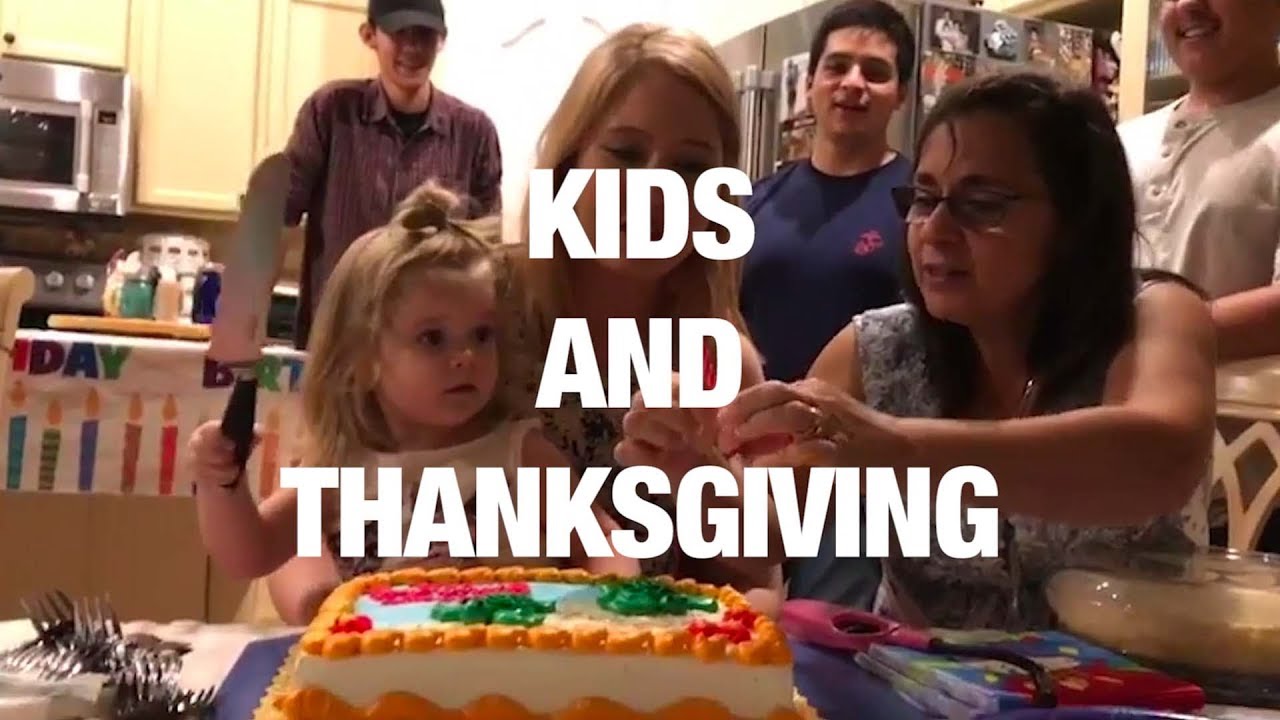 breaking free Kids Demonstrate the 8 Stages of Thanksgiving Dinner