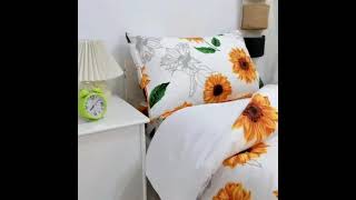 Toddler bedding set floral comforter sheet set 4 piece bed in a bag screenshot 4