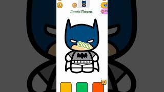 🦇 how to draw easy way steps a Batman#kidslearning#tutorial#batman#characterdesign#stepbystep#easy