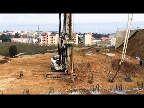 FORE KAZIK UYGULAMASI - ZEMİN DELİMİ VE DONATI YERLEŞTİRİLMESİ (15m)