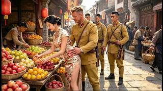 Japanese Soldier Harasses a Beautiful Woman—Kung Fu Prodigy Snaps and Kicks Him Flying!