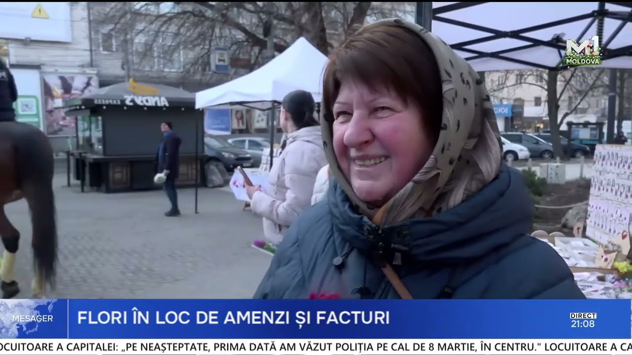 Surprize de 8 Martie pe străzile capitalei: flori de la polițiști și Termoelectrica