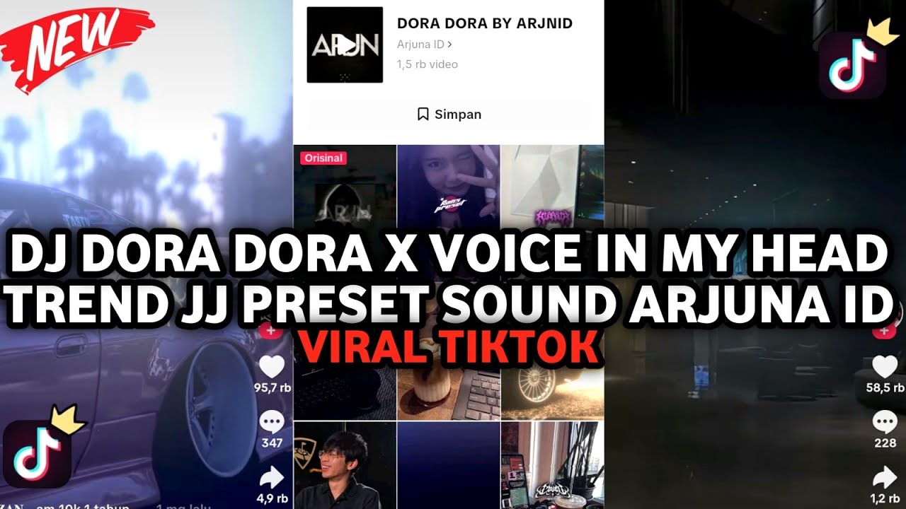 DJ DORA DORA X VOICE IN MY HEAD TREND JJ PRESET SOUND ARJUNA ID YANG KALIAN CARI VIRAL TIKTOK 