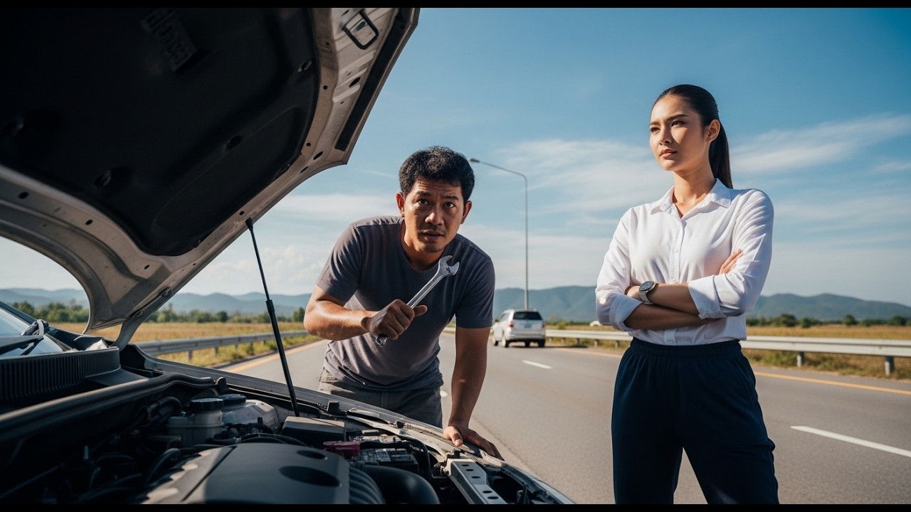 คุณพ่อเลี้ยงเดี่ยวซ่อมรถเพื่อแลกกับขนมปัง — สิ่งที่เธอทำต่อไปเปลี่ยนชีวิตเขาไปตลอดกาล ❤️