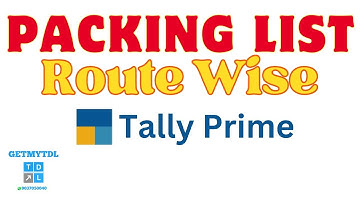Packing List in Tally Prime | Tally Prime packing list customization | Tally Packing List TDL