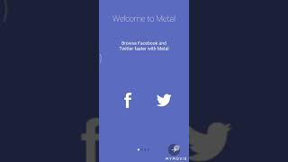 Metal apk Using facebook account and Twitter screenshot 2