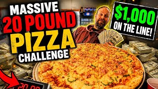 UNDEFEATED MASSIVE PIZZA CHALLENGE | $1000 ON THE LINE |  ManvFood