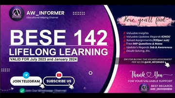 BESE 142 SOLVED ASSIGNMENT IN ENGLISH 23-24 | BESE 142 SOLVED ASSIGNMENT 23-24 | FREE SOLVED ASSI.😦😮