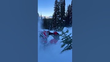 Send It 🤘 @bridgerlabau #snowmobile #sledheadzzz #epic #sendit #winter #polaris #mountains