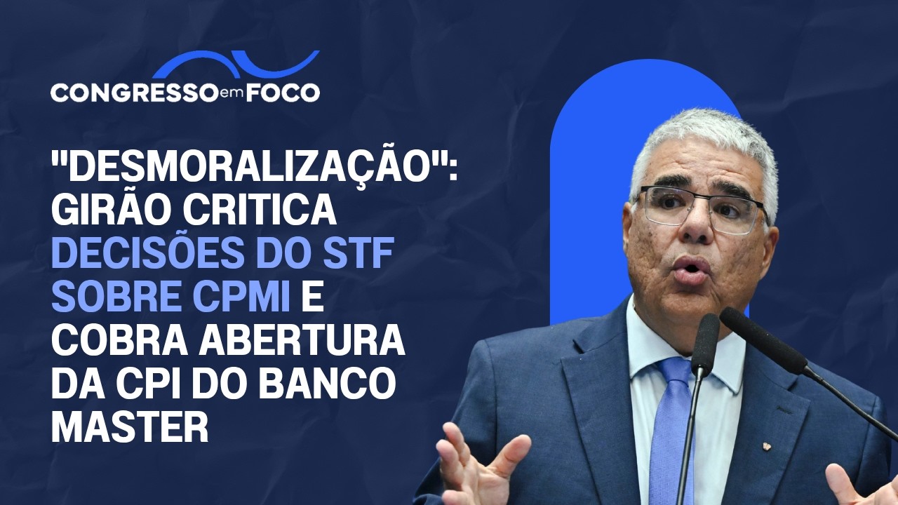 "Desmoralização": Girão critica decisões do STF sobre CPMI e cobra abertura da CPI do Banco Master