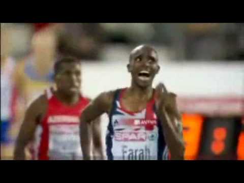 Mo Farah completes historic double Gold 5000m & 10000m at European Athletics Championships 2010