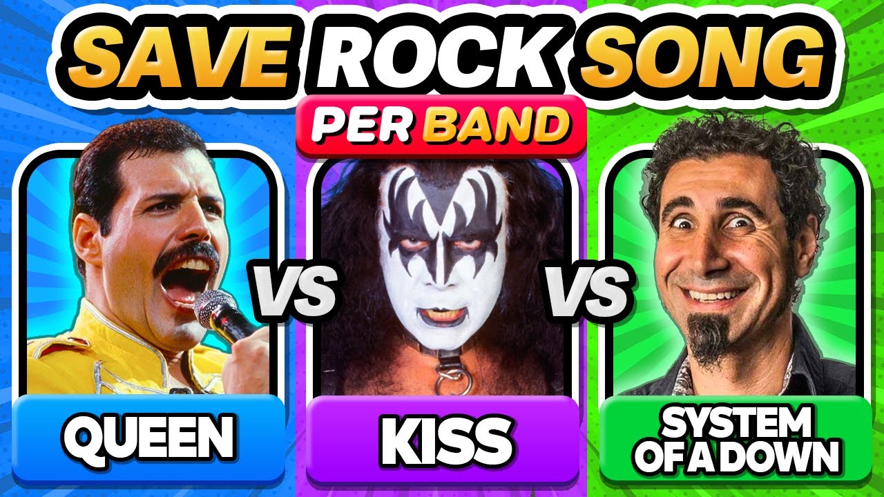 Save One Song per Rock Band  🎸 Most Iconic Rock Songs | Music Quiz
