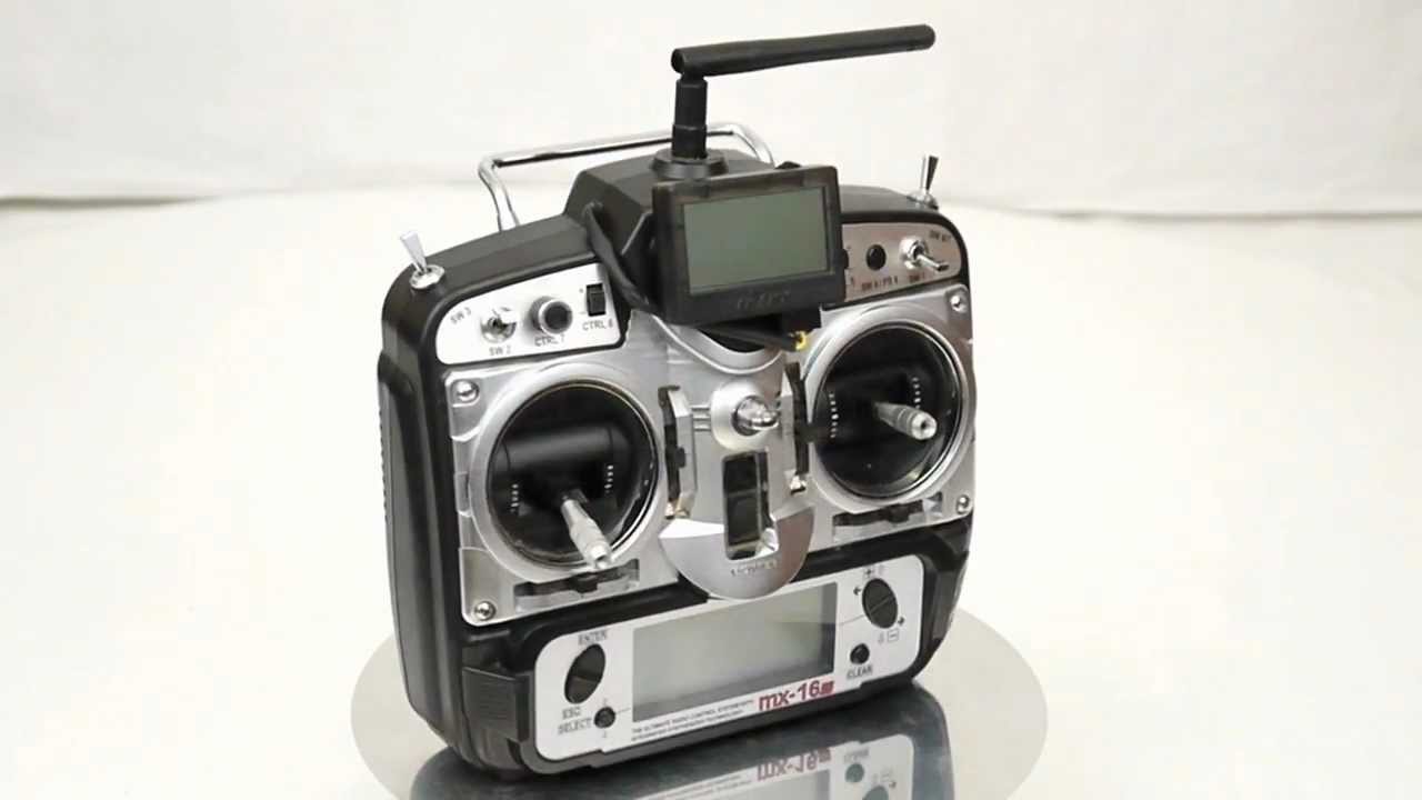 Graupner JR mx-16s Transmitter with FrSky 2.4GHz DIY Telemetry Module ...