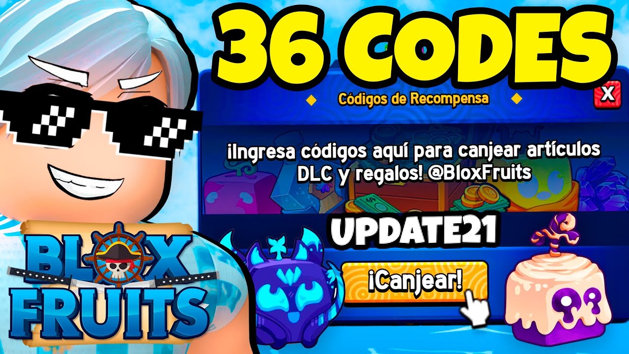 21 CODIGOS DE BLOX FRUITS CODES ROBLOX *DICIEMBRE 2022* 