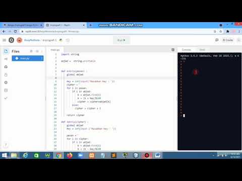 1. Tutorial Enkripsi dan Dekripsi( Kriptografi Cipher) menggunakan Phyton