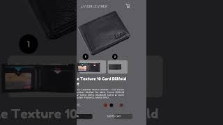 Pebble Texture 10 Card Billfold Wallet
