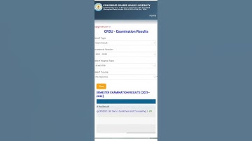 CRSU Today Results #crsuupdate #crsuresult2022 #PoojaDhillon