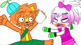 Willy Weasel Meets Glamrock Chica Fnafwillys Wonderlandmeme