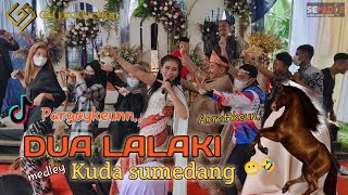 DUA LALAKI medley kuda sumedang - GHINA MOJANG, ECHA feat GM production live cisarua