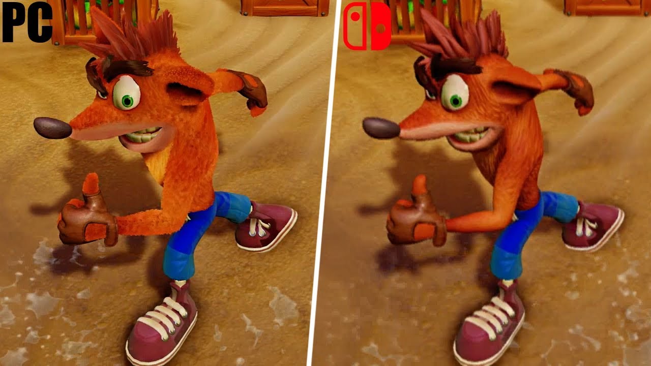 Crash bandicoot n sane trilogy pc vs switch