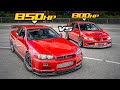 850HP Skyline R34 VS 800HP Evo 8 - AWD JDM Legends! (RB30 VS 4G63)