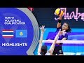 Thailand vs. Kazakhstan - Highlights | AVC Women's Tokyo Volleyball Qualification 2020