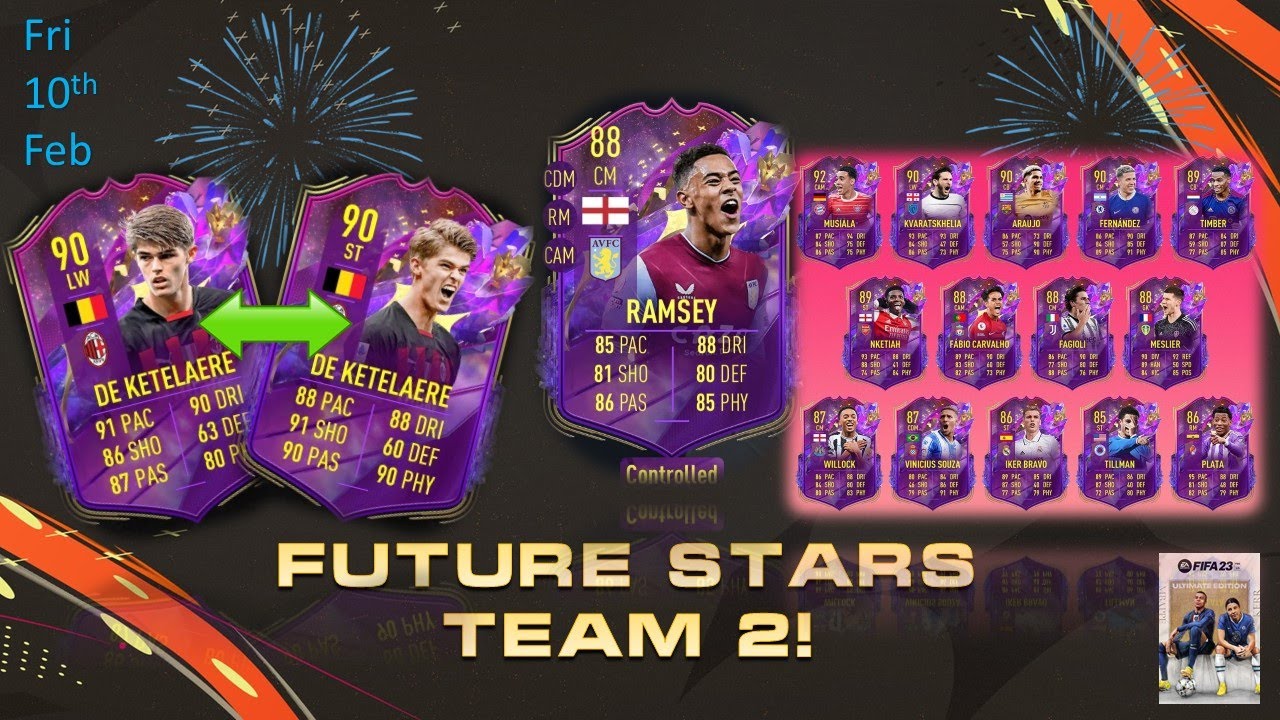 Fifa 23 |   FUTURE STARS TEAM 2 IS A BIG IMPROVEMENT!   Plus Jacob Ramsey Objective!  & Packing one!