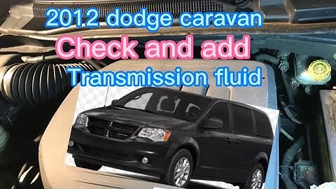 2010 dodge grand caravan transmission dipstick location