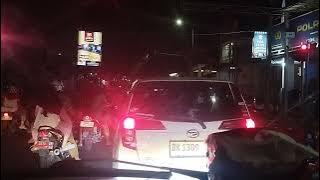 Swasana malam hari di kota jember