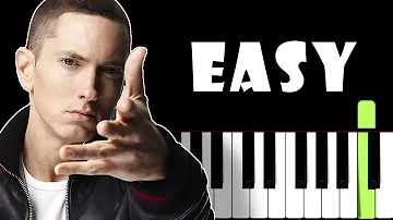 The Real Slim Shady EASY BEGINNER Piano Tutorial | Eminem