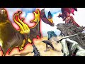 King ghidorah vs team kaiju  ark mod battle ep307