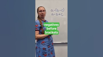 Dealing with a negative before a bracket #maths #mathstips #basicmaths