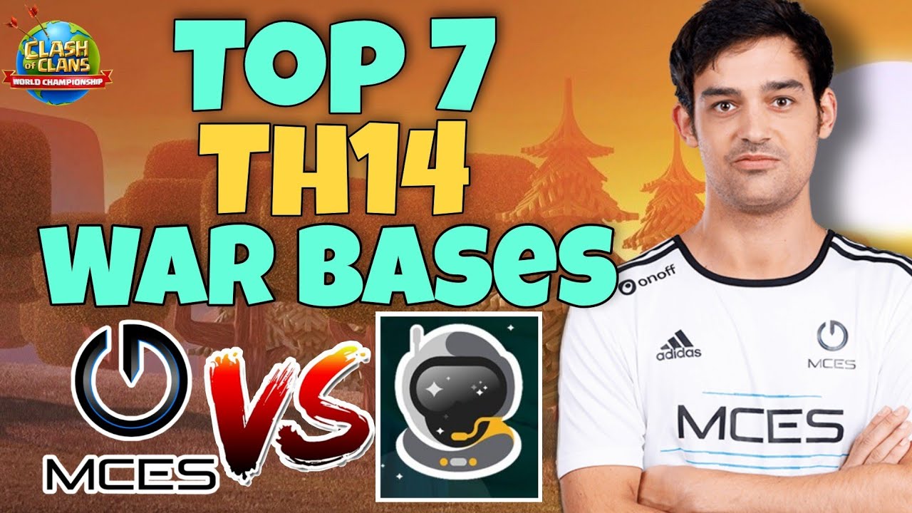 *New* Top 7 Th14 War Base With Link | MCES vs SpaceStation Bases | Clash Of Clans