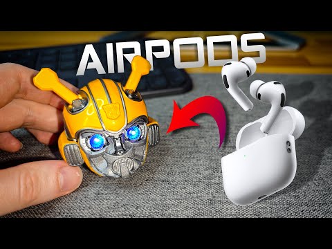 Стильнее чем AirPods Pro 3! 🔥 TWS Наушники Transformers BumbleBee H1 из Металла, с Aliexpress