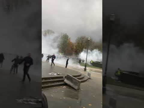 Police start conflict at Covid lockdown Protest in Brussels