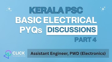 Basic Electrical | PYQs Kerala PSC | AE & Lecture poly Electronics #studywithclick #click #psc