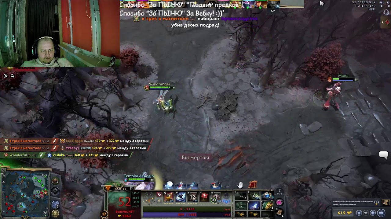 Dota 2. Играю за течиса.